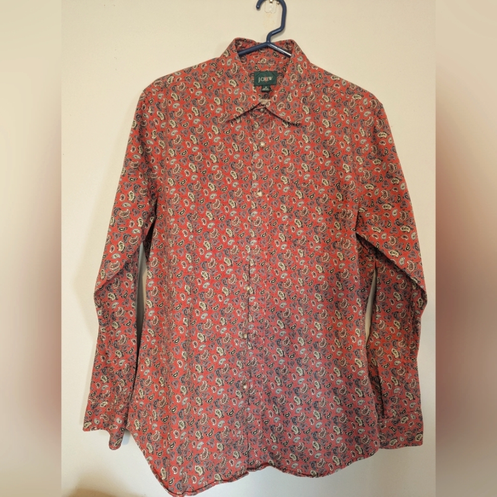 J Crew Paisley Shirt -M- Great Condition